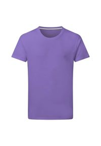 SG - Męska Koszulka Z Doskonałym Nadrukiem. Kolor: fioletowy. Wzór: nadruk. Sport: turystyka piesza #1