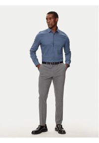 Calvin Klein Koszula K10K113523 Niebieski Slim Fit. Kolor: niebieski. Materiał: bawełna