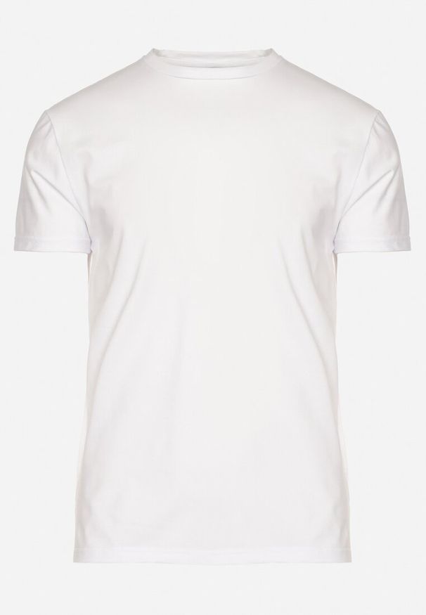 Born2be - Biała Koszulka Bawełniana o Klasycznym Kroju Xloette. Okazja: na co dzień, na spacer. Kolor: biały. Materiał: bawełna. Styl: klasyczny