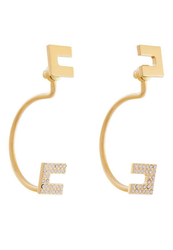 Elisabetta Franchi Kolczyki OR-56M-52E2-V190 Złoty. Materiał: metalowe. Kolor: złoty