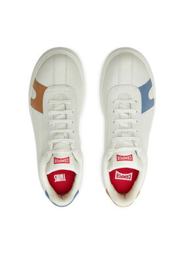 Camper Sneakersy Twins K201311-039 Biały. Kolor: biały. Materiał: skóra