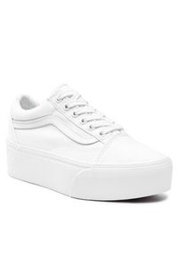 Vans Tenisówki Old Skool Stacked VN0A7Q5MW001 Biały. Kolor: biały. Materiał: materiał