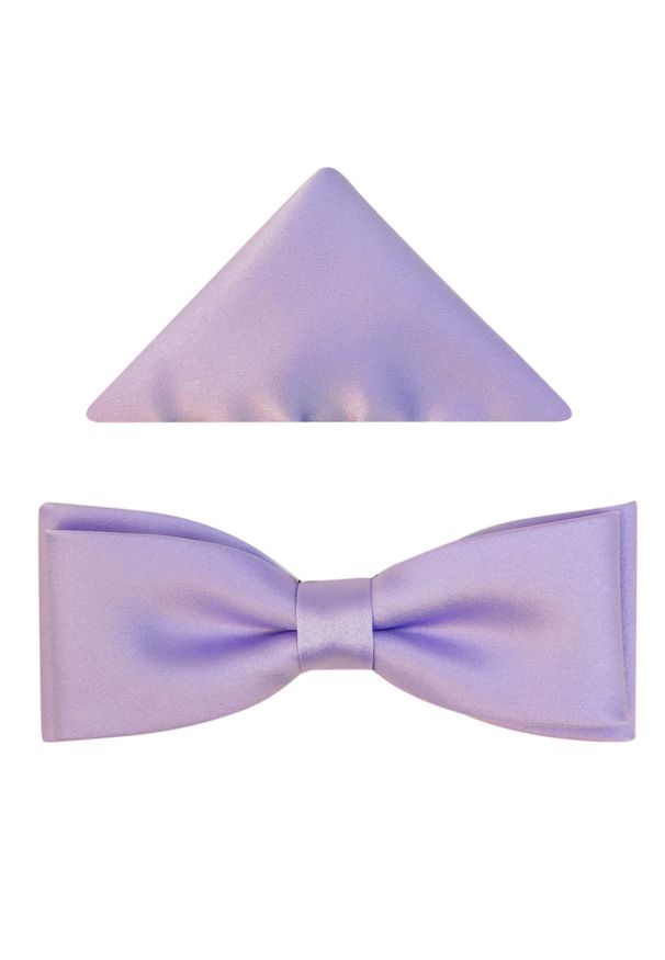 Modini - Wrzosowa gładka mucha męska slim - jasnofioletowa B11. Kolor: fioletowy. Materiał: poliester, tkanina. Wzór: gładki. Styl: elegancki