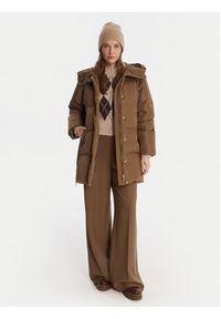 Weekend Max Mara Kurtka puchowa Newbembo 2525496072 Brązowy Relaxed Fit. Kolor: brązowy. Materiał: syntetyk #3