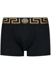 VERSACE - Versace Komplet 3 par bokserek Greca AU10326 Czarny. Kolor: czarny. Materiał: bawełna #4