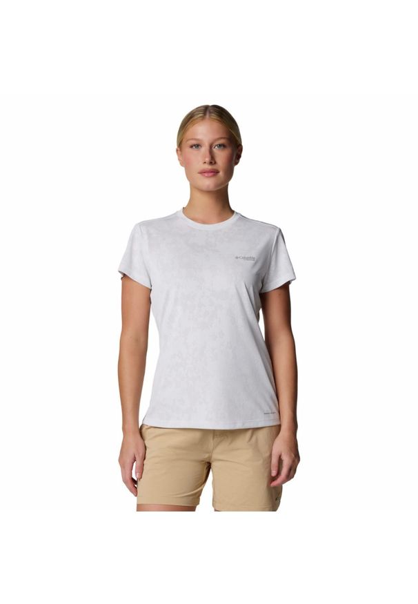 columbia - Koszulka szybkoschnąca damska Columbia Bluebird Canyon Short Sleeve Crew. Kolor: biały