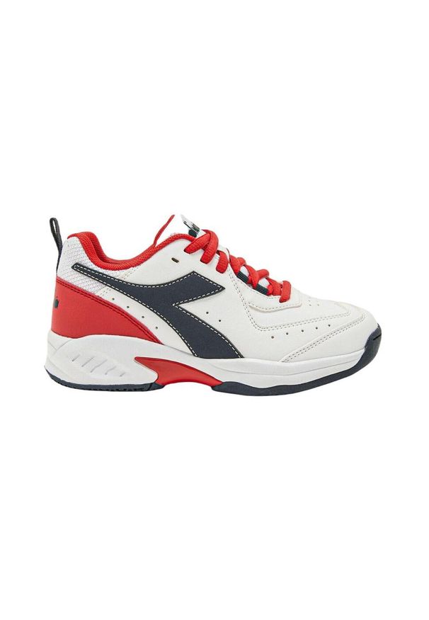 Buty do tenisa dziecięce Diadora S.Challenge 5 SL JR.. Kolor: biały, czerwony, wielokolorowy, niebieski. Sport: tenis