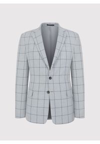 Pako Lorente - PAKO LORENTE – Szara marynarka casualowa. Okazja: na co dzień. Kolor: szary. Materiał: poliester, wełna, bawełna. Styl: casual #4