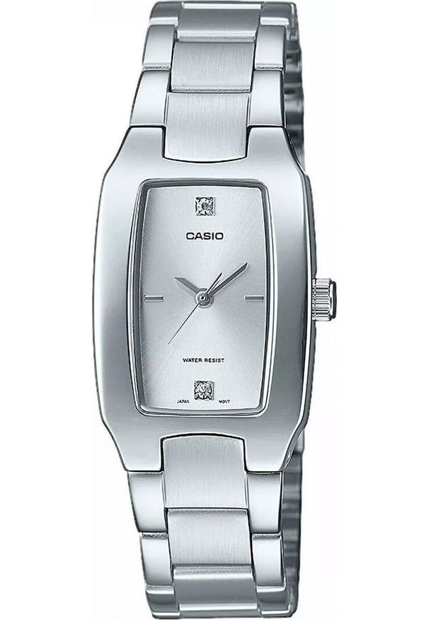 Zegarek damski Casio LTP-1165PA-7C2EF CYRKONIE srebrny. Kolor: srebrny