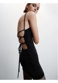 mango - Mango Sukienka koktajlowa Spider 37099100 Czarny Slim Fit. Kolor: czarny. Materiał: syntetyk, bawełna. Styl: wizytowy #2