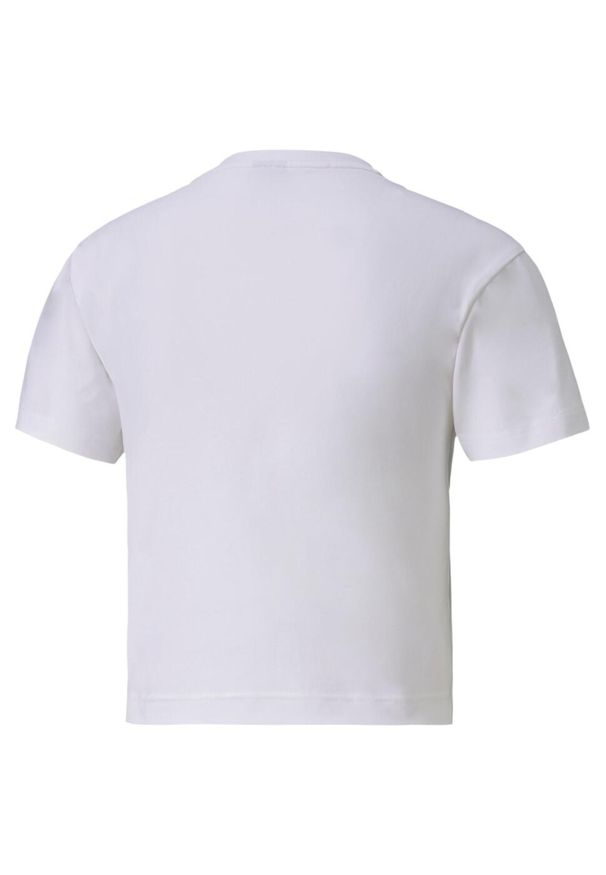 Koszulka sportowa damska Puma Nutility Fitted Tee. Kolor: biały. Długość rękawa: krótki rękaw. Długość: krótkie. Sport: fitness