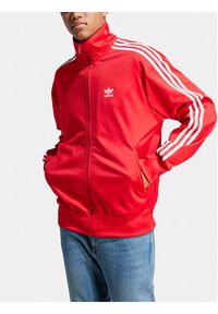 Adidas - adidas Bluza adicolor Classics IJ7060 Czerwony Loose Fit. Kolor: czerwony. Materiał: syntetyk #9