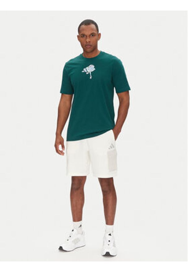 Adidas - adidas T-Shirt Earth Day Graphic JI6753 Zielony Regular Fit. Kolor: zielony. Materiał: bawełna