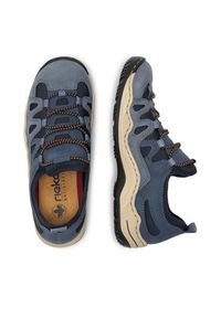 Rieker Półbuty L0546-14 Niebieski. Kolor: niebieski. Materiał: syntetyk #6