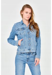 7 FOR ALL MANKIND Damska kurtka jeansowa, Rozmiar M. Kolor: niebieski. Materiał: jeans. Styl: vintage #5