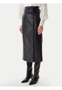 Morgan Spódnica z imitacji skóry 242-JADY Czarny Regular Fit. Kolor: czarny. Materiał: skóra #1