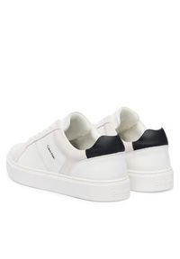 Calvin Klein Sneakersy Classic Cupsole Laceup Tape Lth YM0YM01430 Biały. Kolor: biały. Materiał: skóra #3