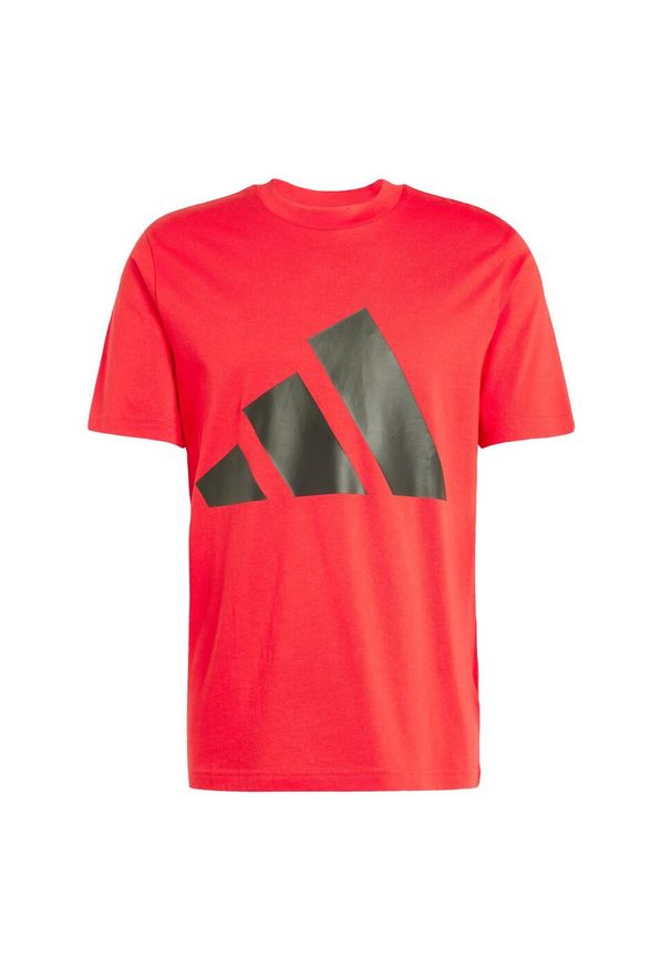 Adidas - Koszulka Essentials Big Logo. Kolor: czerwony, wielokolorowy, czarny. Materiał: bawełna