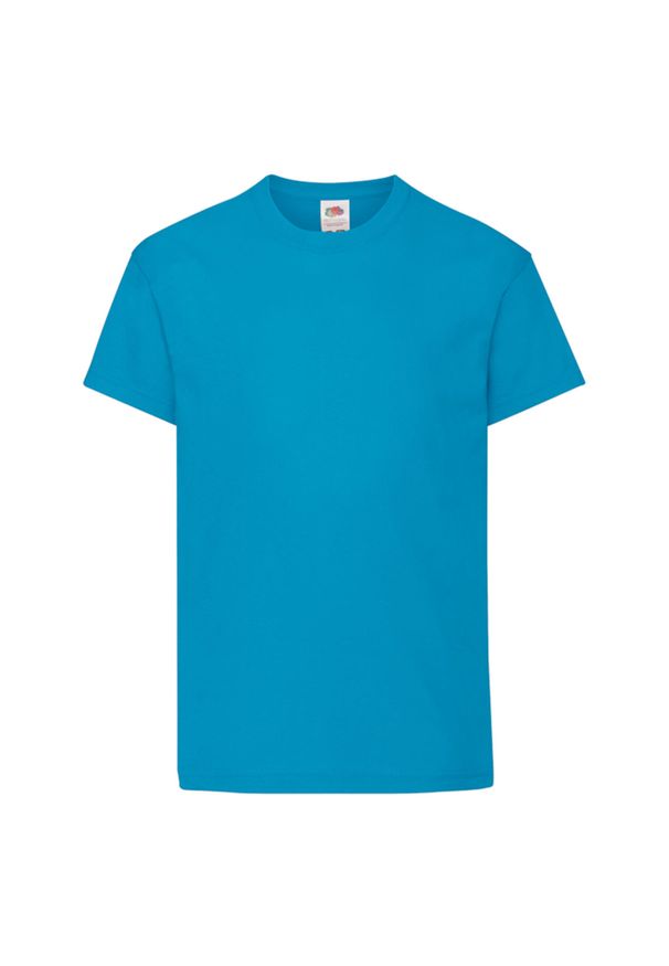 FRUIT OF THE LOOM - Oryginalna Koszulka Dla Dzieci. Kolor: niebieski. Sport: turystyka piesza