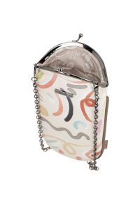 Etui na okulary damskie Anekke, z dekoracyjnym nadrukiem i metalowym logo zamykane na zatrzask z ozdobnym łańcuszkiem łączy praktyczność z oryginalny. Wzór: nadruk. Styl: casual, elegancki, klasyczny. Rodzaj torebki: na ramię #6