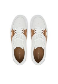 TOMMY HILFIGER - Tommy Hilfiger Sneakersy Th Court Craft FM0FM05551 Écru. Materiał: skóra #5