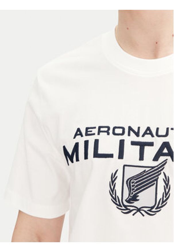 Aeronautica Militare T-Shirt 251TS2379J674 Biały Regular Fit. Kolor: biały. Materiał: bawełna