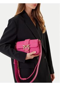Pinko - PINKO Torebka Love One Mini Slouchy Fl PE 25 PLTT 104340 A2CF Różowy. Kolor: różowy