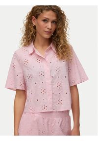Vero Moda Koszula Eliza 10342754 Różowy jasny Regular Fit. Kolor: różowy. Materiał: bawełna #2