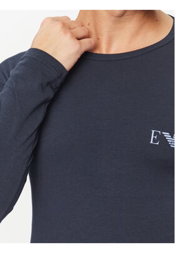 Emporio Armani Underwear Longsleeve 111023 3F715 00135 Granatowy Regular Fit. Kolor: niebieski. Materiał: bawełna. Długość rękawa: długi rękaw