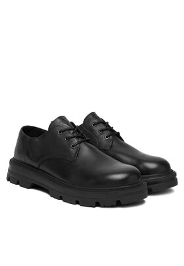 Guess Półbuty FMFGAR LEA13 Czarny. Kolor: czarny. Materiał: skóra