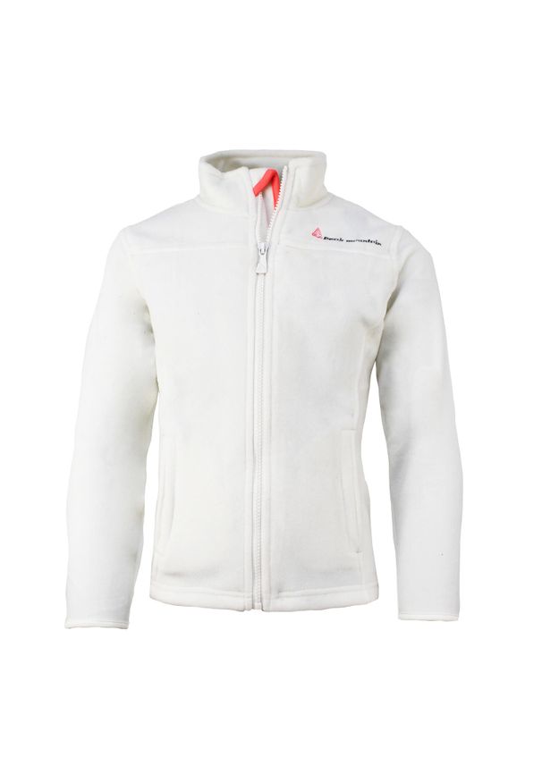 PEAK MOUNTAIN - Dziewczęca kurtka polarowa Peak Mountain Facesare. Kolor: biały. Materiał: polar. Sezon: zima. Sport: narciarstwo