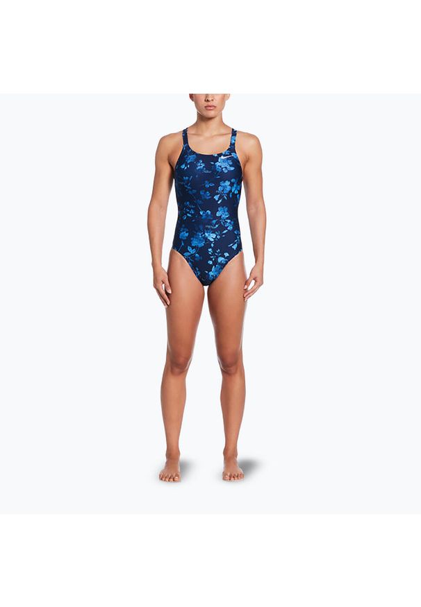 Strój pływacki jednoczęściowy damski Nike Hydrastrong Fastback. Kolor: niebieski