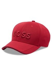 BOSS - Czapka z daszkiem Boss. Kolor: czerwony #1