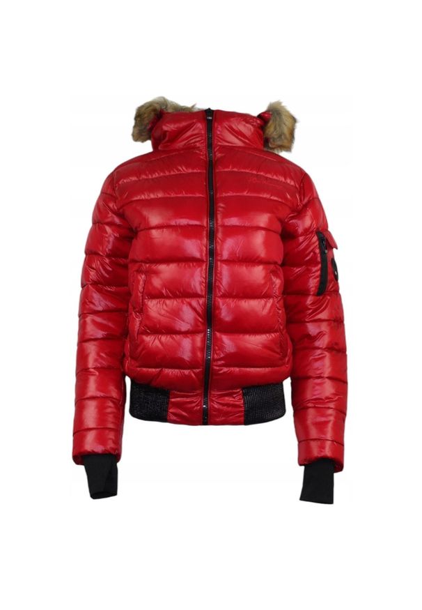 Kurtka turystyczna damska Geographical Norway Bassima. Kolor: czerwony. Materiał: poliamid. Sport: turystyka piesza