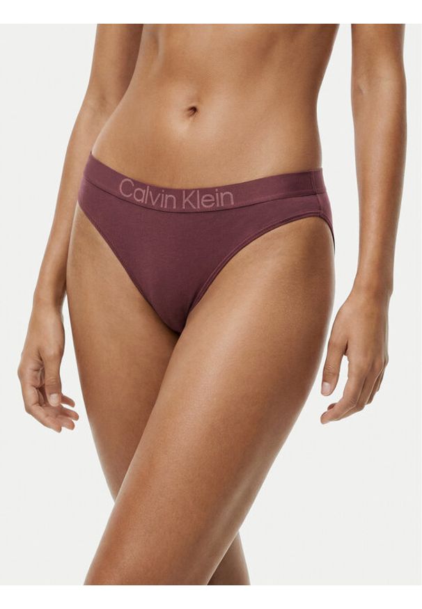 Calvin Klein Underwear Figi klasyczne LV00QD5291 Bordowy. Kolor: czerwony. Materiał: bawełna