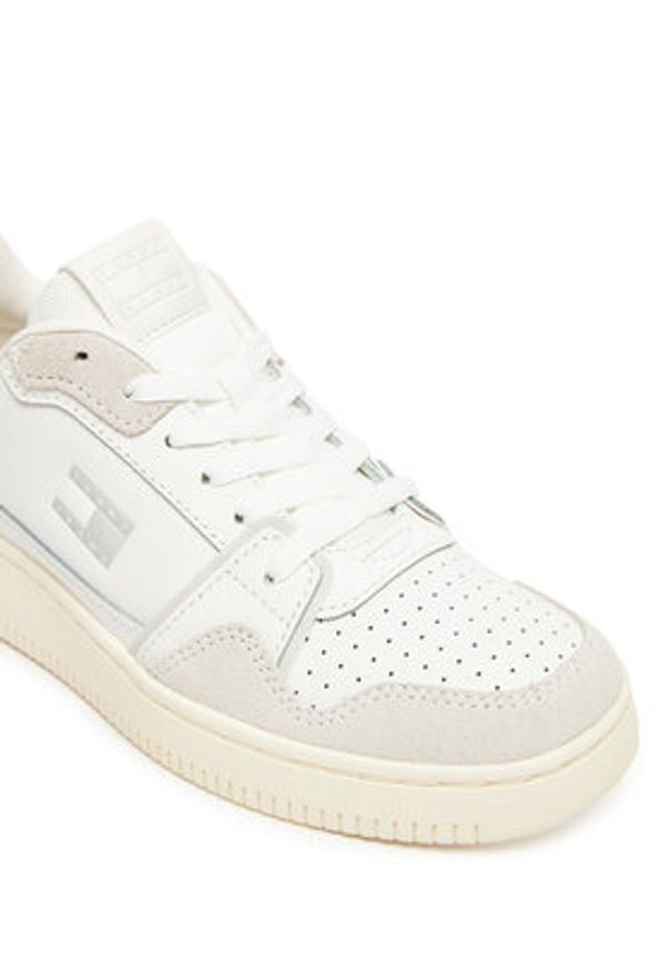 Tommy Jeans Sneakersy Tjw Retro Basket Sneaker EN0EN02818 Écru. Materiał: skóra
