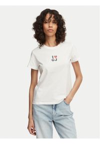 Guess Jeans T-Shirt W6GI45 K8HM0 Biały Regular Fit. Kolor: biały. Materiał: bawełna #1