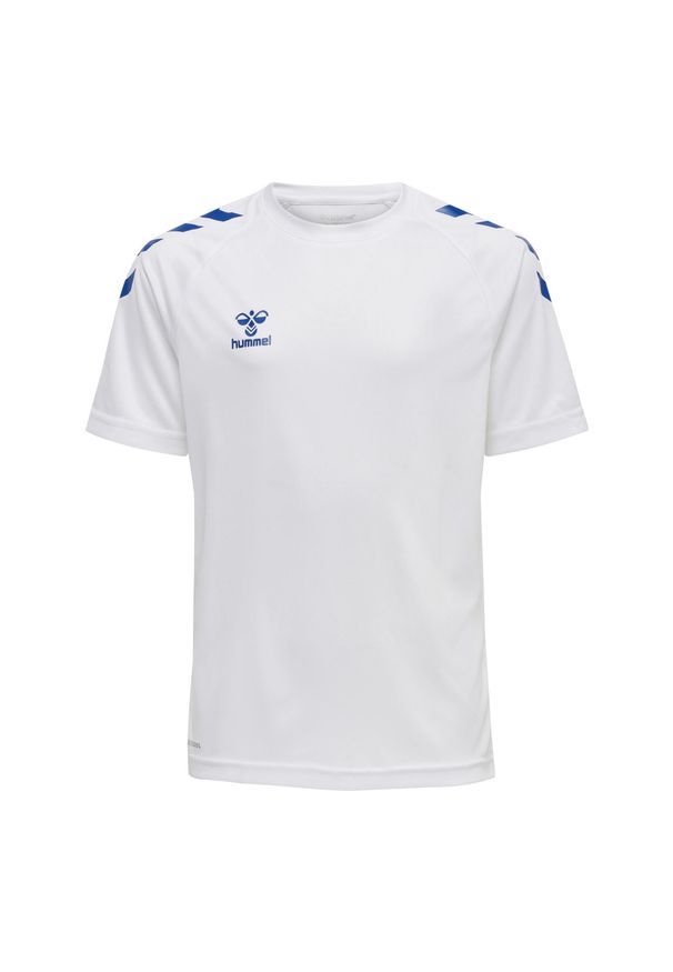 Koszulka sportowa z krótkim rękawem dziecięca Hummel Core XK Kids Poly T-Shirt. Kolor: biały, niebieski, wielokolorowy. Długość rękawa: krótki rękaw. Długość: krótkie