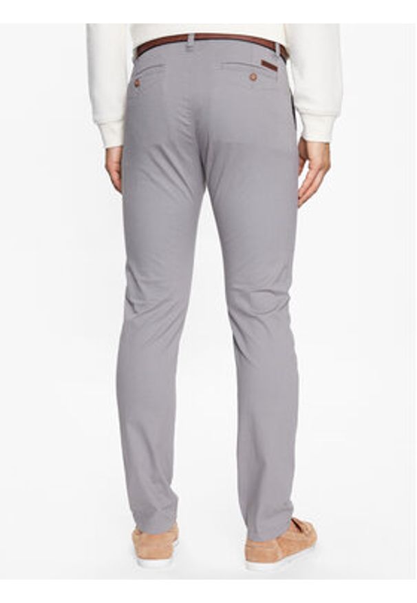 INDICODE Spodnie materiałowe Gower 65-159 Szary Regular Fit. Kolor: szary. Materiał: bawełna