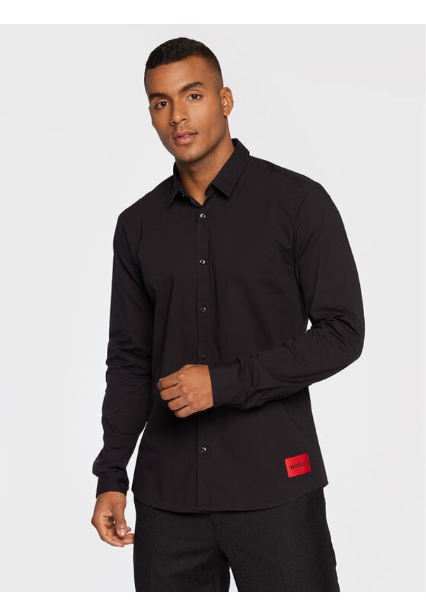 Hugo Koszula Ero3-W 50475687 Czarny Extra Slim Fit. Kolor: czarny. Materiał: bawełna