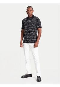 Karl Lagerfeld - KARL LAGERFELD Polo 745120 553225 Czarny Regular Fit. Typ kołnierza: polo. Kolor: czarny. Materiał: bawełna #4