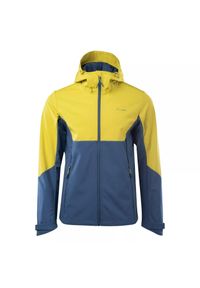 Elbrus - Kurtka Męska Landar Soft Shell. Kolor: niebieski, wielokolorowy, żółty