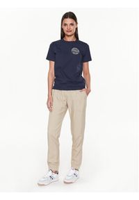 Jack Wolfskin Koszulka techniczna Campfire 1809061 Granatowy Regular Fit. Kolor: niebieski. Materiał: bawełna #5