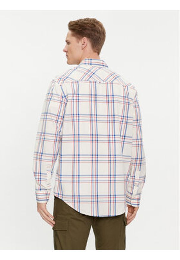 Tommy Jeans Koszula Poplin DM0DM18968 Kolorowy Regular Fit. Materiał: bawełna. Wzór: kolorowy