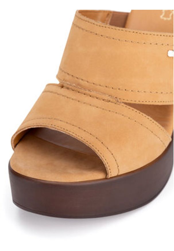 Lasocki Klapki BOLONIA EST-2026-02 Brązowy. Kolor: brązowy. Materiał: skóra