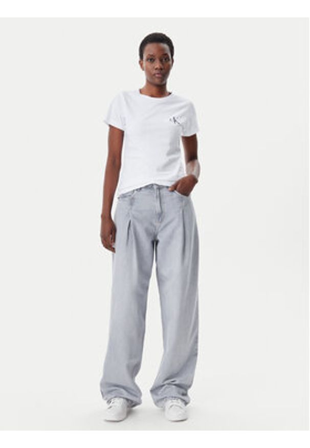 Calvin Klein Jeans Komplet 2 t-shirtów J20J219734 Kolorowy Slim Fit. Materiał: bawełna. Wzór: kolorowy