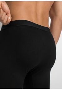 bonprix - Długie bokserki o dopasowanym fasonie z bawełną (7 par). Kolor: czarny. Materiał: bawełna. Długość: długie #3