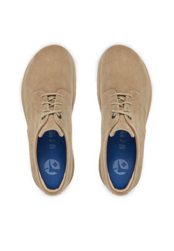 Birkenstock Półbuty Highwood Lace Low 1029696 Beżowy. Kolor: beżowy. Materiał: zamsz, skóra