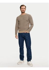 Richmond X Sweter Palmero UMA24028MA Beżowy Slim Fit. Kolor: beżowy. Materiał: syntetyk #5