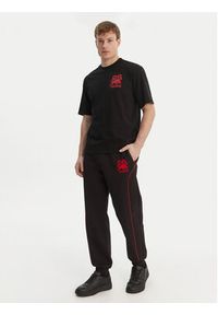 Hugo - HUGO T-Shirt Delel_RB 50564572 Czarny Relaxed Fit. Kolor: czarny. Materiał: bawełna #2